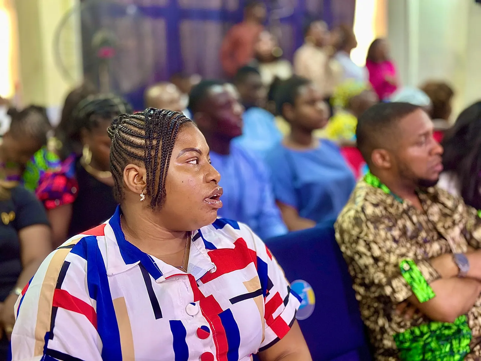 The Harvest Word Assembly congregation gathered in worship